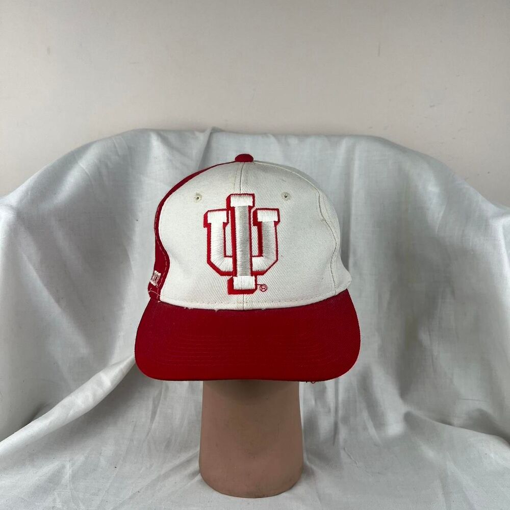 Vintage Indiana Hoosiers IU Hat Cap SnapBack Sports Specialties Script Blockhead